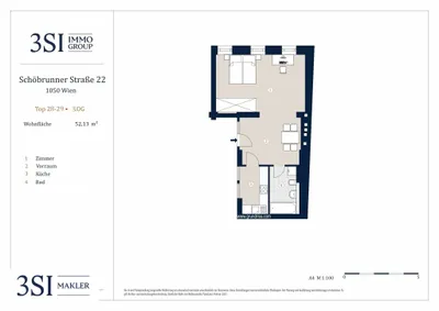 1-Zimmer-Wohnung kaufen in Wien – 52,13 m², € 339.000 – Bild 11 von 11