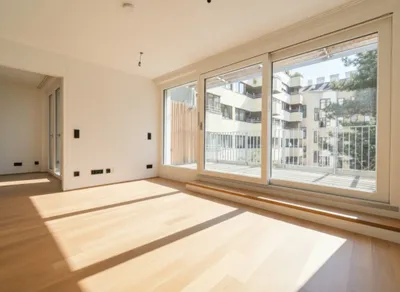 Pauschalmiete inklusive Warmwasser & Heizung/Kühlung - Moderne 2-Zimmer-Wohnung mit schöner Terrasse in den Hof - Stilvolle Ausstattung