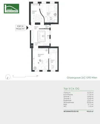 4-Zimmer-Wohnung kaufen in Wien – 94,65 m², € 799.000 – Bild 24 von 24