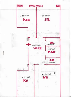 3-Zimmer-Wohnung mieten in Baden – 80 m², € 1.089 – Bild 8 von 8