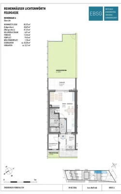 3-Zimmer-Haus mieten in Wiener Neustadt Land – 85,31 m², € 1.267 – Bild 2 von 4