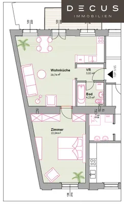 2-Zimmer-Wohnung kaufen in Mödling – 59,03 m², € 449.000 – Bild 29 von 30