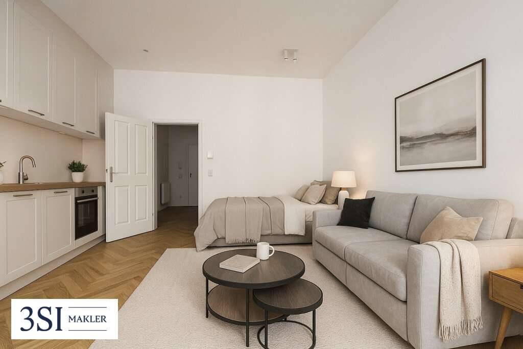 Klein, fein, erstklassig - 1-Zimmer-Wohnung im stilvollen Altbau, Wien