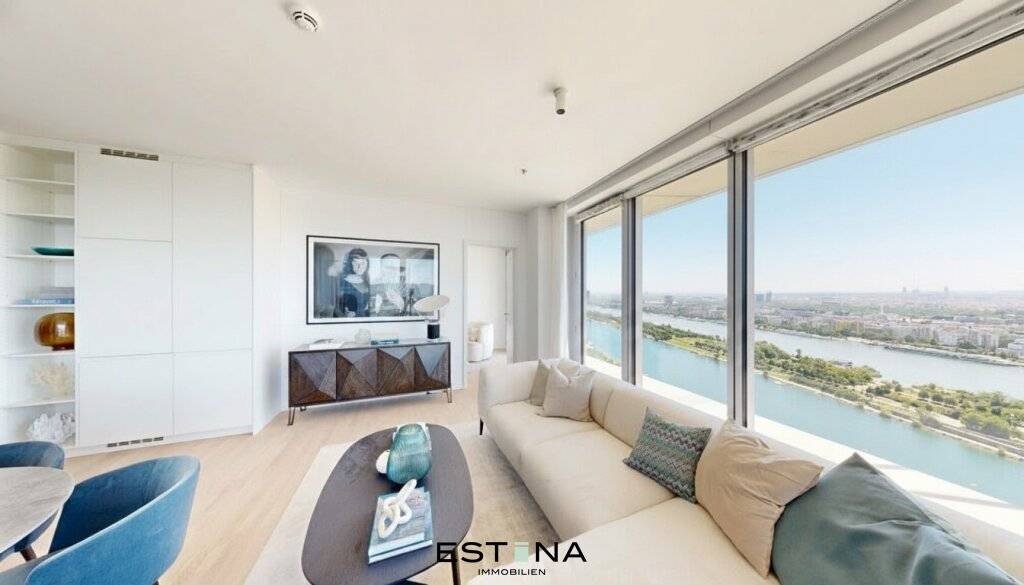 DC2 - Stilvolle Residenz direkt an der Donau mit weitreichendem Panoramablick, Wien