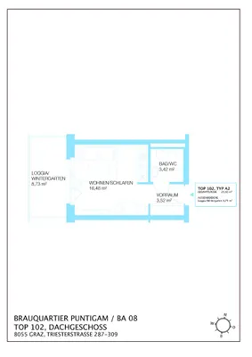 1-Zimmer-Wohnung mieten in Graz – 32,15 m², € 417 – Bild 10 von 10