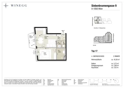 2-Zimmer-Wohnung kaufen in Wien – 43,3 m², € 397.100 – Bild 8 von 8