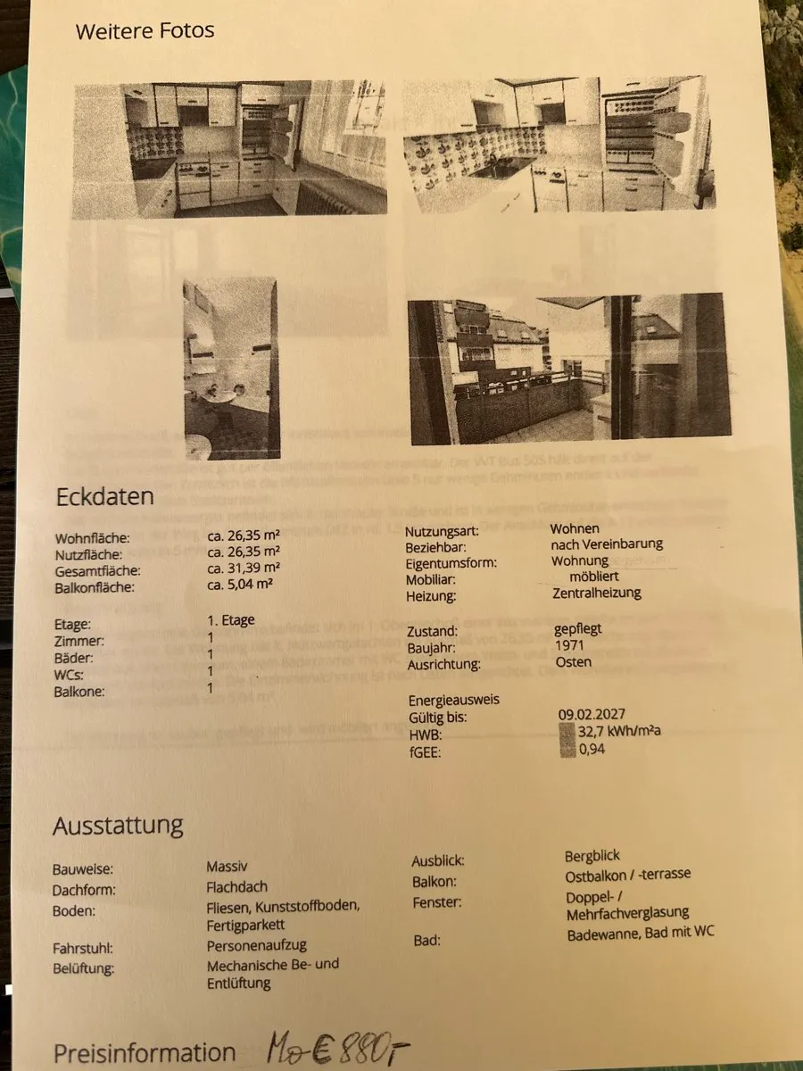 Garconniere in Innsbruck Möbeliert - Ansicht 2