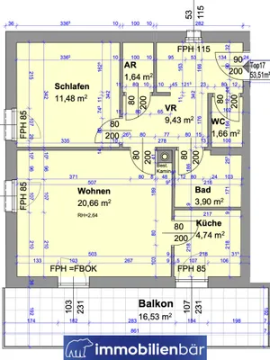 2-Zimmer-Wohnung kaufen in Linz – 53,51 m², € 249.000 – Bild 11 von 11
