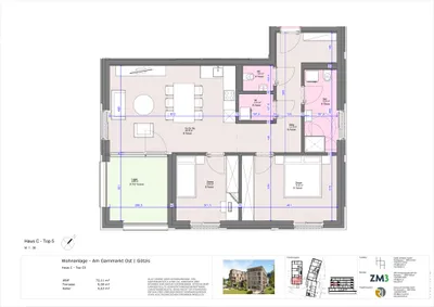 3-Zimmer-Wohnung mieten in Feldkirch – 72,11 m², € 1.646 – Bild 19 von 19