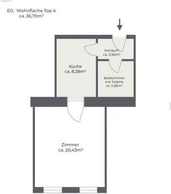 1-Zimmer-Wohnung kaufen in Wien – 36,7 m², € 199.000 – Bild 8 von 8