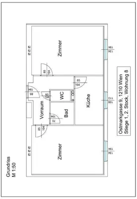 2-Zimmer-Wohnung mieten in Wien – 57 m², € 985 – Bild 6 von 6
