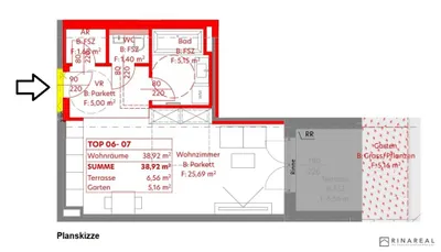 1-Zimmer-Wohnung kaufen in Bruck an der Leitha – 38,92 m², € 213.954 – Bild 5 von 7