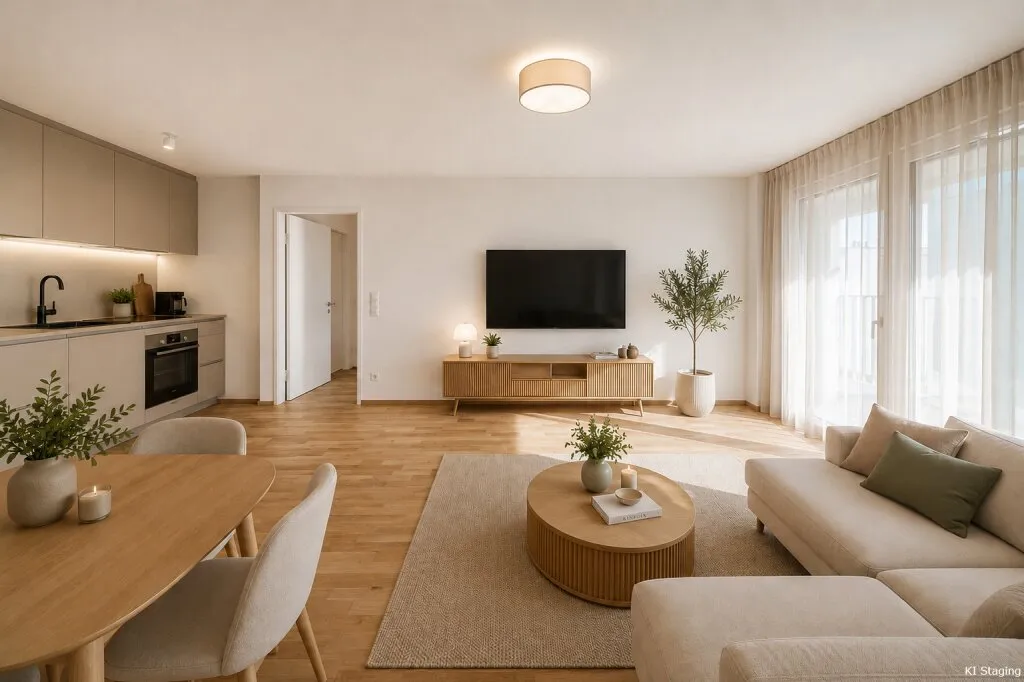 ERSTBEZUG >> neue 3-Zimmer Wohnung mit großer Loggia und zentral begehbar >> U-Bahn-Nähe U4 / U6 Längenfeldgasse - Widok 2