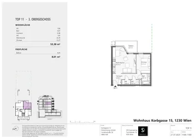 2-Zimmer-Wohnung kaufen in Wien – 53,38 m², € 450.000 – Bild 8 von 8