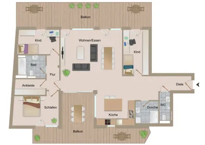 4-Zimmer-Wohnung mieten in Graz – 122 m², € 2.600 – Bild 32 von 32