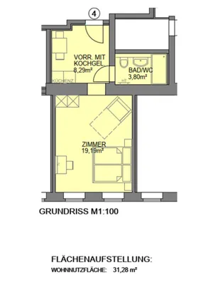 1-Zimmer-Wohnung kaufen in Wien – 31,28 m², € 169.000 – Bild 8 von 9