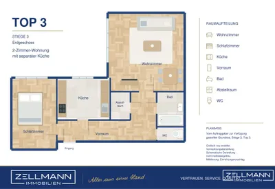 2-Zimmer-Wohnung mieten in Wien – 65,89 m², € 1.050 – Bild 8 von 8