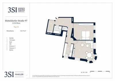 3-Zimmer-Wohnung kaufen in Wien – 81,79 m², € 395.000 – Bild 9 von 9