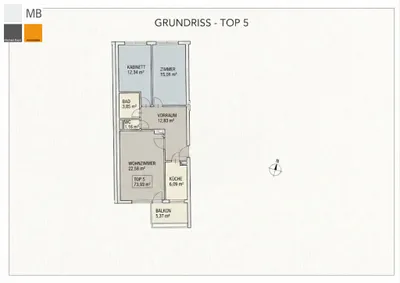 3-Zimmer-Wohnung kaufen in Wien – 74 m², € 330.000 – Bild 21 von 22