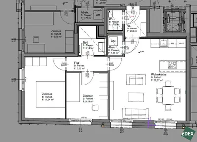 3-Zimmer-Wohnung mieten in Wien – 60,97 m², € 1.499 – Bild 12 von 12