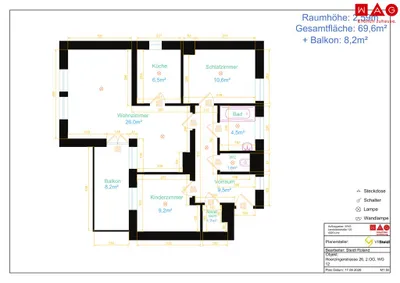 3-Zimmer-Wohnung mieten in Linz – 77,38 m², € 811 – Bild 9 von 9