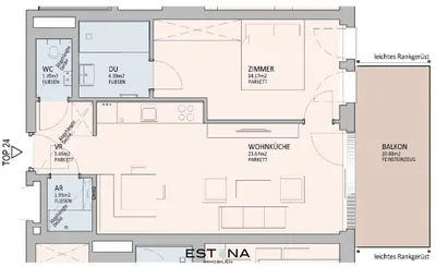 2-Zimmer-Wohnung kaufen in Wien – 49,34 m², € 470.000 – Bild 12 von 12