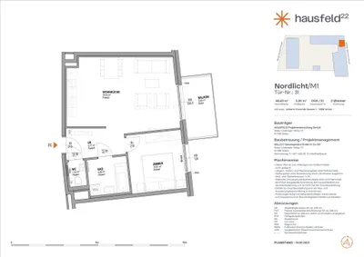 Unbefristete Neubau-Mietwohnung im Oberen Hausfeld Top 2.31 | Termin online buchen: www.hausfeld22.at/nordlicht – Bild 2