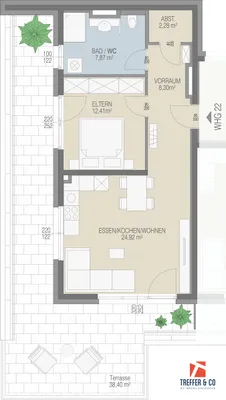 2-Zimmer-Wohnung kaufen in Kufstein – 55,87 m², € 439.000 – Bild 5 von 6