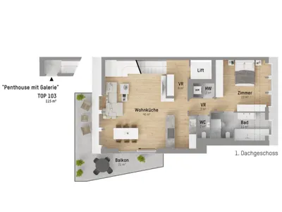 2-Zimmer-Wohnung kaufen in Wien – 114,97 m², € 999.900 – Bild 13 von 14