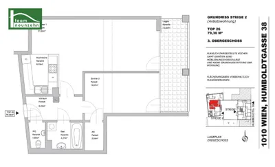2-Zimmer-Wohnung mieten in Wien – 67,36 m², € 1.290 – Bild 27 von 27