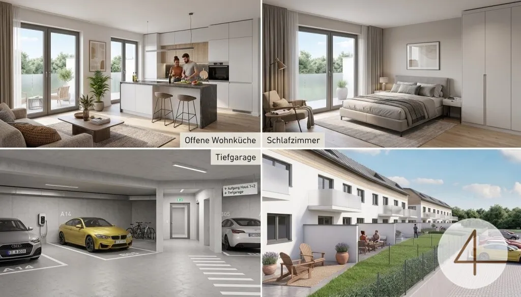 Sonnige Eck-Terrassenwohnung mit Eigengarten - Ansicht 2