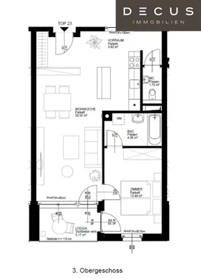 2-Zimmer-Wohnung mieten in Wien – 65,24 m², € 1.075 – Bild 12 von 12