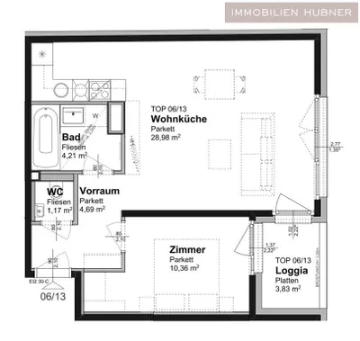 2-Zimmer-Wohnung mieten in Wien – 53,24 m², € 969 – Bild 9 von 9