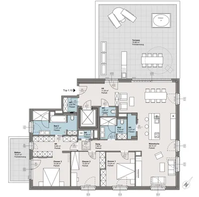 4-Zimmer-Wohnung kaufen in Linz – 153,08 m², € 1.220.000 – Bild 7 von 7