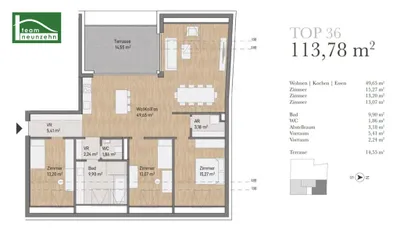 4-Zimmer-Wohnung kaufen in Graz – 113,78 m², € 845.231 – Bild 8 von 8