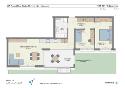 3-Zimmer-Wohnung mieten in Dornbirn – 71,74 m², € 1.540 – Bild 2 von 14