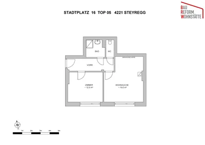 2-Zimmer-Wohnung mieten in Urfahr-Umgebung – 44 m², € 444 – Bild 2 von 10