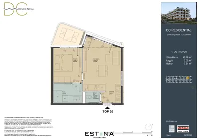 2-Zimmer-Wohnung mieten in Wien – 42,16 m², € 1.200 – Bild 14 von 14