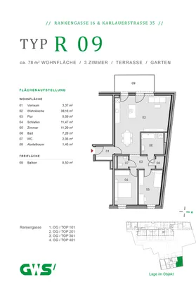 3-Zimmer-Wohnung kaufen in Graz – 78,62 m², € 365.634 – Bild 16 von 16