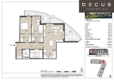 3-Zimmer-Wohnung mieten in Sankt Pölten – 98,65 m², € 1.599 – Bild 7 von 7
