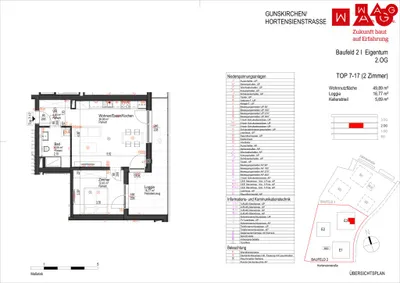 2-Zimmer-Wohnung kaufen in Wels-Land – 49,89 m², € 255.800 – Bild 5 von 5