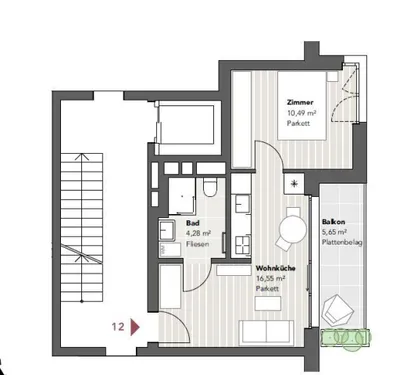 1-Zimmer-Wohnung kaufen in Wien – 31,32 m², € 300.082 – Bild 6 von 6