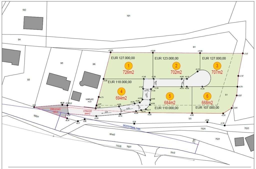 Baugrundstück für Ihr Traumhaus in Nußbach - 684m² für nur 110.000 EUR! - Ansicht 2