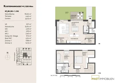 3-Zimmer-Haus kaufen in Wien – 95 m², € 549.000 – Bild 19 von 19