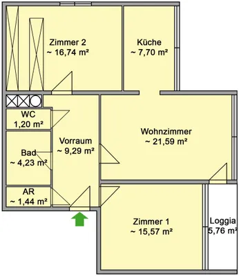 3-Zimmer-Wohnung kaufen in Wien – 77 m², € 320.000 – Bild 13 von 13