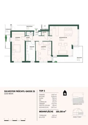 3-Zimmer-Wohnung kaufen in Wien – 101,08 m², € 799.000 – Bild 15 von 15
