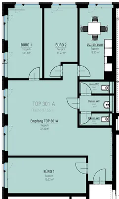 Gewerbeimmobilie mieten in Salzburg Stadt – 101 m², € 1.689 – Bild 5 von 5