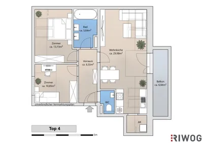 3-Zimmer-Wohnung kaufen in Korneuburg – 70,93 m², € 323.000 – Bild 14 von 14