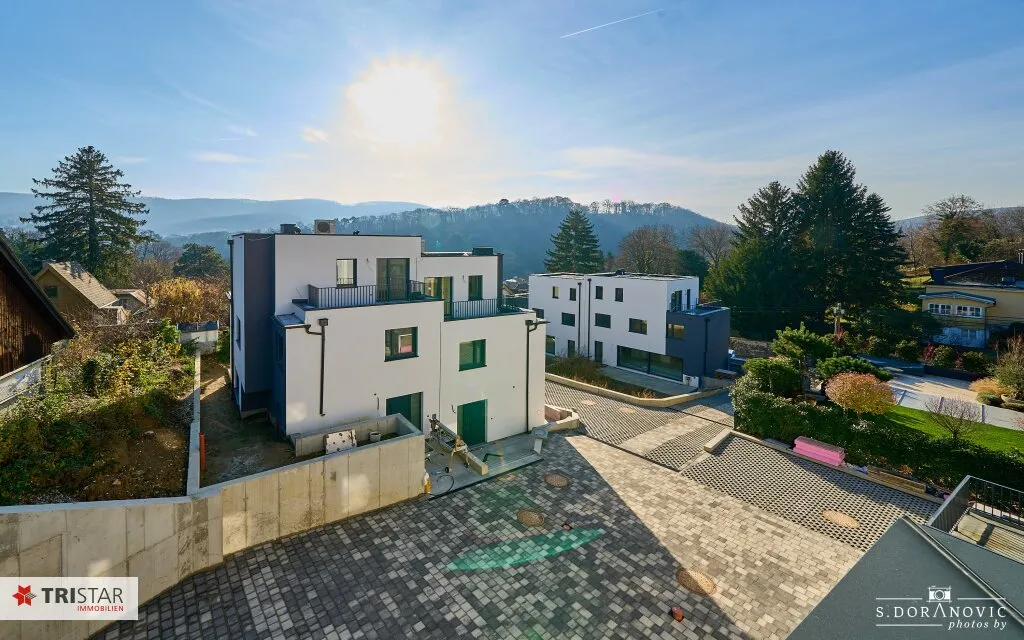 NEU! SCHLÜSSELFERTIG ++ EIGENGRUND: KEIN PACHT- ODER BAURECHT ++ ZIEGELMASSIV ++ KELLER ++ PKW-STELLPLÄTZE ++ KLOSTERNEUBURG ++ - Ansicht 2
