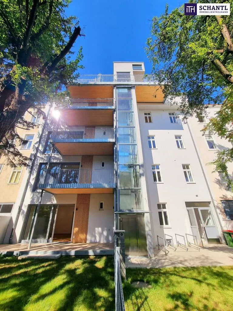 7 Familienparadiese der Extraklasse! Terrassen, Balkone und ein Traumgarten! Nachhaltigkeit mit Erdwärme + Großzügige Grundrisse + Traumblick auf Schloss Schönbrunn! – pohled 3